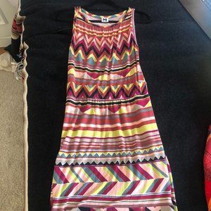 Missoni 90s lightweight knit dress, Made in Italy Missoni, Aztec Print, Vintage
